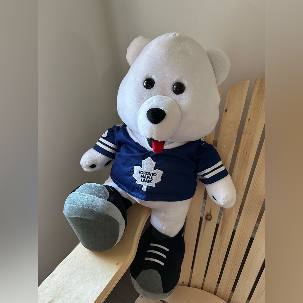 Toronto Maple Leafs Carlton the bear plushie 28”